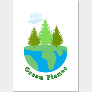 Green Planet Posters and Art